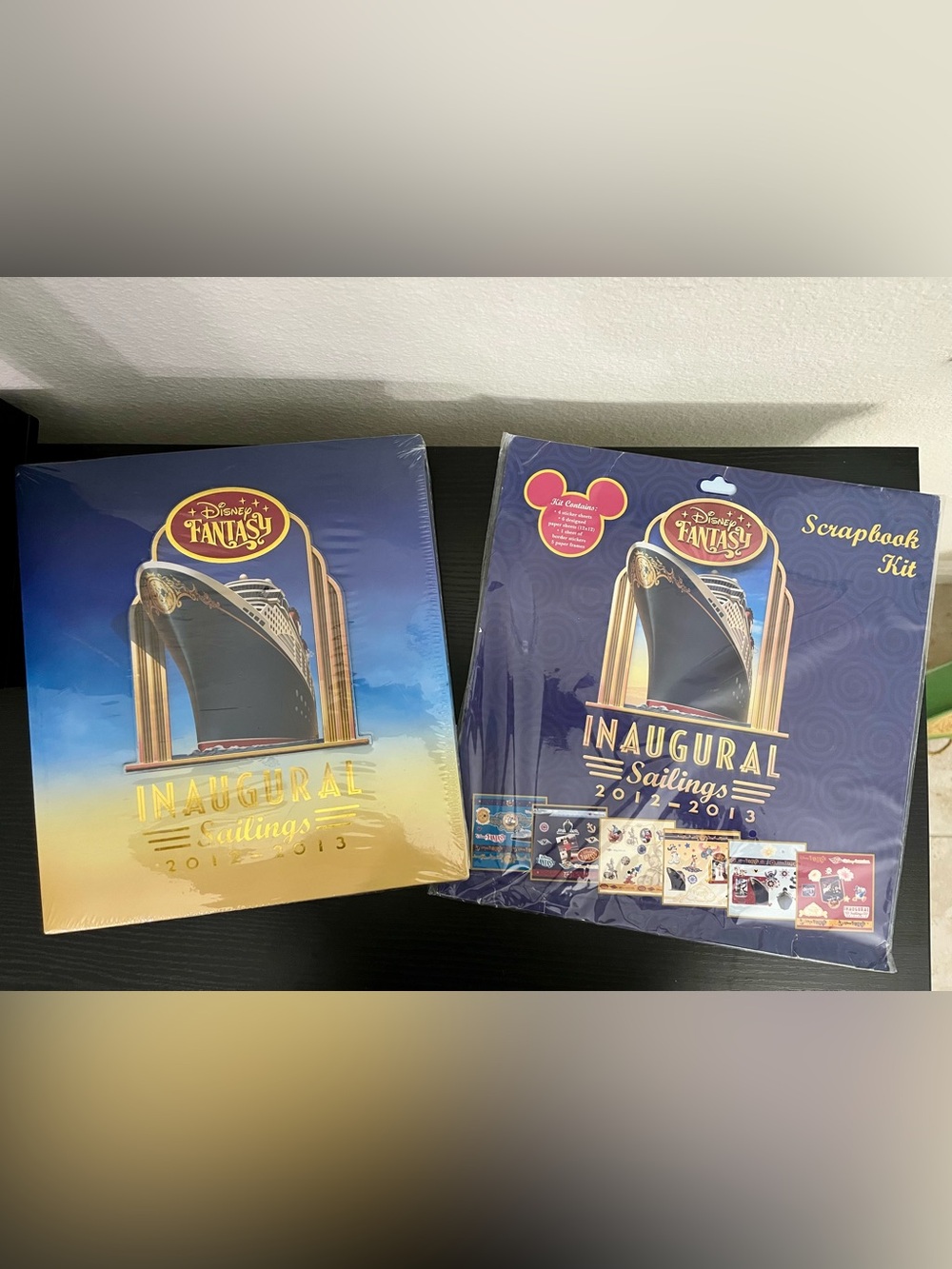 NWT Disney Cruise Line Fantasy Inaugural Sailings Photo Album & Scrapbook Kit